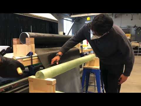 Carbon Fiber Rocket Tube Manufacturing (Wet Layup)