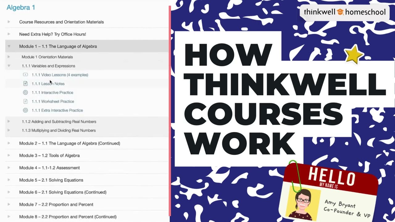How Thinkwell Math Courses Work