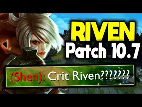 BEST RIVEN 1V9 CRIT BUILD FOR PATCH 10.7+ - SEASON 10 RIVEN GAMEPLAY GUIDE League of legends