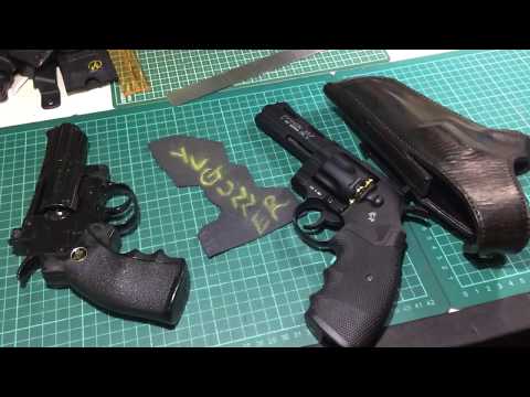 KWC 357 Revolver Hybrid Kydex Leather Holster [ Airsoft ]