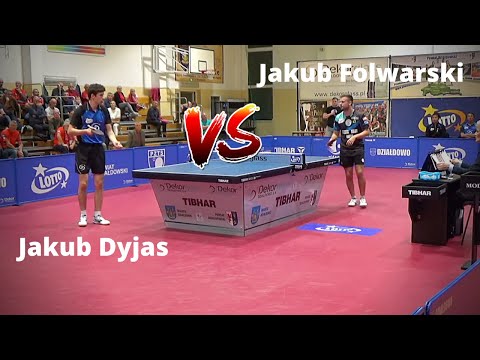 POLISH SUPERLIGA 2022 | Jakub DYJAS vs Jakub FOLWARSKI | Tennis de Table | HIGHLIGHTS