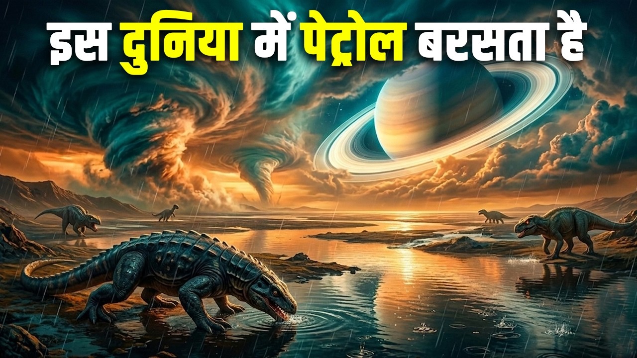 इस चाँद पर पानी नहीं, पेट्रोल बरसता है| Titan: The Moon Where Fuel Rains From th