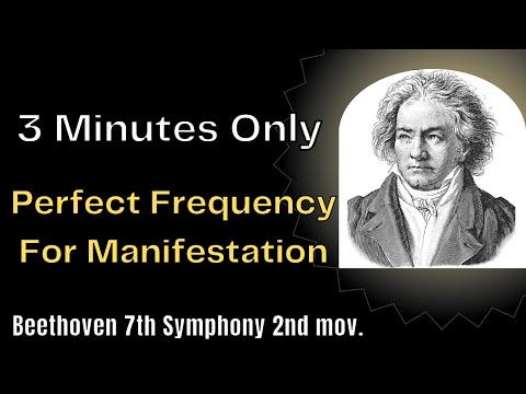 Bashar | 3 First Minutes Beethoven 7th Symphony 2nd mov. | perfect frequency | C# #bashar