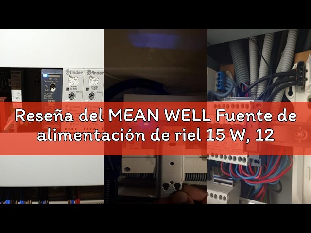Vídeo relacionado con MEAN WELL Well DDR-15G-5 - Convertidor de carril DIN (riel DIN, 5 V/CC, 3 A, 15 W, 1 unidad)