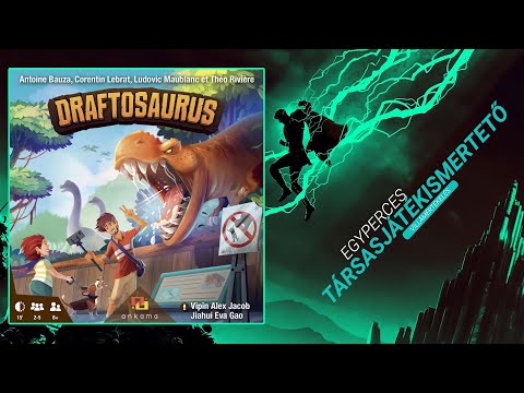 Egyperces társasjátékismertető | #117. Draftosaurus - Game-Obscura