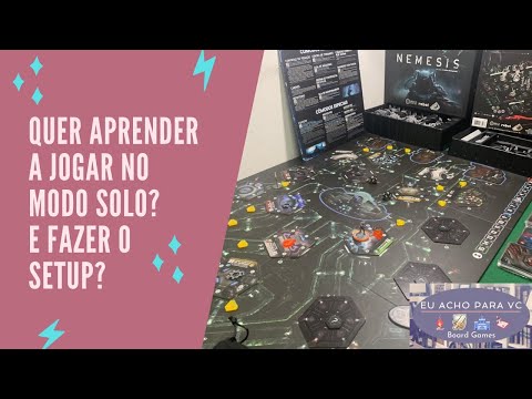Jogo de Tabuleiro - Nemesis - Como Jogar no Modo Solo e Fazer o Setup - Aprenda Jogando - Galápagos