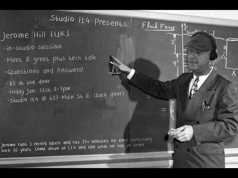 Jerome Hill [UK] Discussion / Q&A at Studio L14 Hamilton!