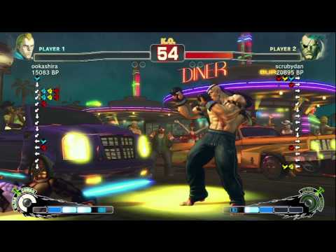 scrubydan [Sagat] vs ookashira [Abel] SSF4 Japanese Online Ranked Matches - TRUE-HD