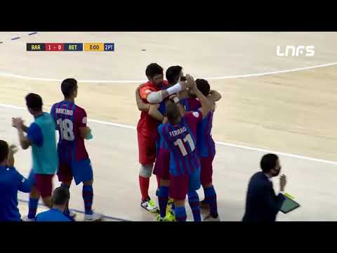 Gol Sergio Lozano (2-0) Barça FS - Real Betis. J4, 1Div. LNFS