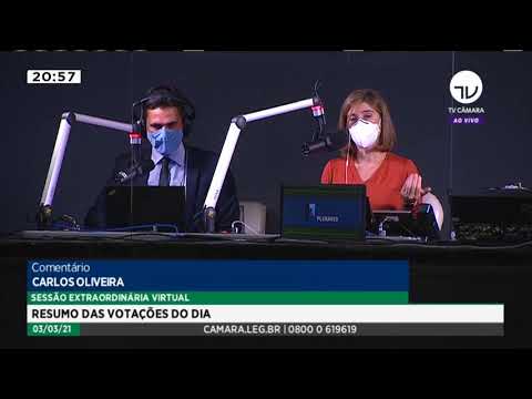 Veja o que foi aprovado no Plenário - 03/03/21