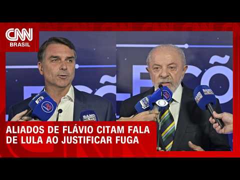 Aliados usam fala de Lula em debate para justificar saída de Flávio do país | CNN 360°