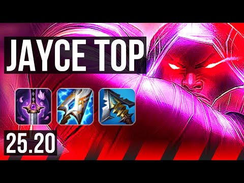 JAYCE vs GNAR (TOP) | 9 solo kills, 12/1/1, Legendary | KR Master | 25.20