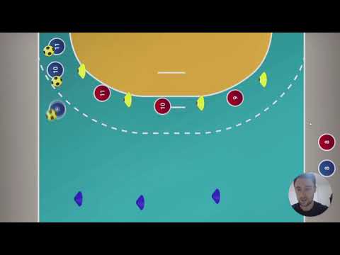 Handball attack drill - 1:1 marathon