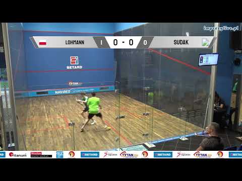 Mateusz Lohmann vs Marcel Sudak BETARD Indywidualne Mistrzostwa Polski Junior w Squasha 2023