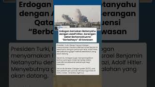 Erdogan Samakan Netanyahu dengan Adolf Hitler, Sebut Serangan Qatar Timbulkan Konsekuensi Berbahaya