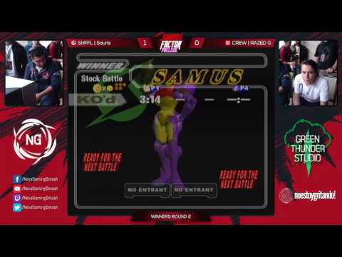 SF6 Prelude - CREW SF | RAZED G (Fox, Sheik) Vs. SHFFL | Sauris (Samus) - Melee Winners R2