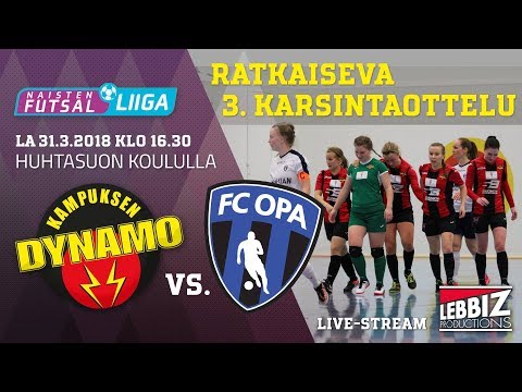 31.03.2018 KaDy - FC OPA klo 16.30 3.Naisten Futsal-Liigakarsinta