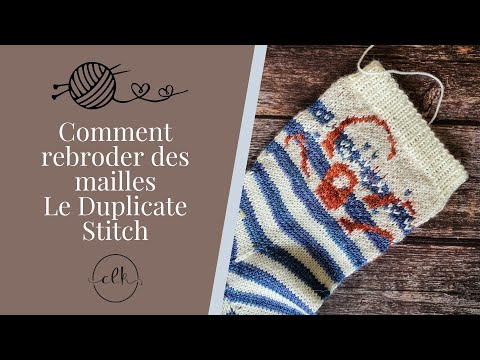 ChristalLK - Duplicate Stitch ou reprisage à la Suisse