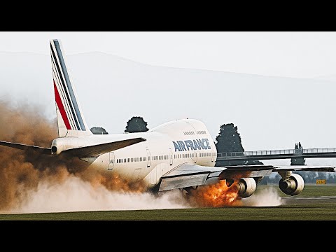 Boeing 747 Collapses on Landing at Rio Airport – Air France Flight 091