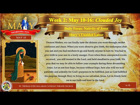 May 16, 2020 - Saturday, Vanakkamaasam Day 16 - Malayalam Syro Malabar Holy Qurbana