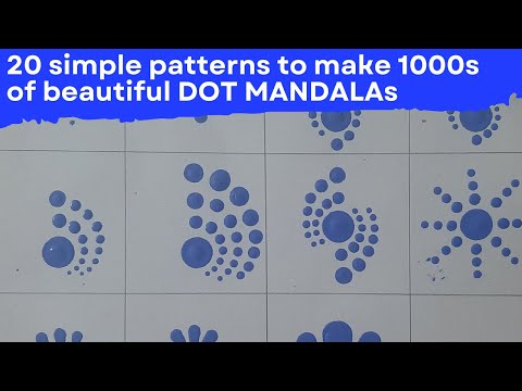 Dot mandala for beginners | Basic patterns | For very beginners | 2022 | ATM Creations