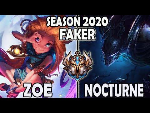 FAKER plays ZOE Mid vs NOCTURNE - Lol Korea Ranked