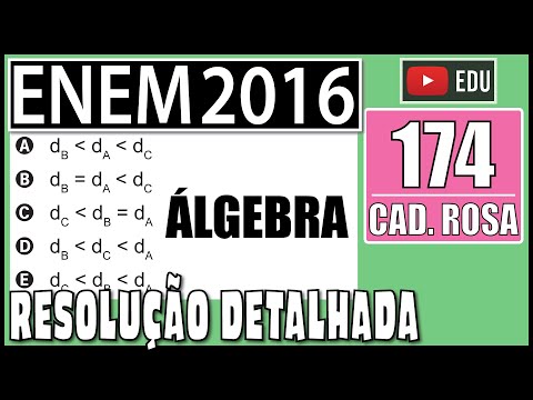 [ENEM 2016] 174 📕 ÁLGEBRA Densidade absoluta (d) é a razão entre a massa de um corpo e o volume por