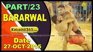 (13) Bararwal (Sangrur) Kabaddi Tournament 27 Oct 2015