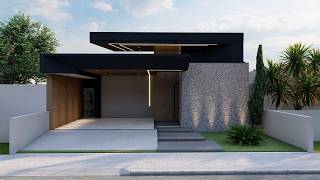 Casa Moderna com Piscina e Área Gourmet | 3 Quartos | Terreno 11x25m | P209.2