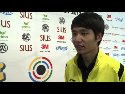 Interview (CHN) with Yang Haoran - Men's 10m Air Rifle World Champion at Munich 2013 ISSF WCF