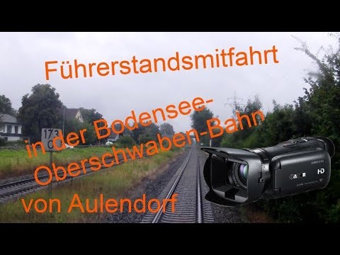 Führerstandsmitfahrt in der Bodensee-Oberschwaben-Bahn | Aulendorf nach Friedrichshafen Stadtbahnhof