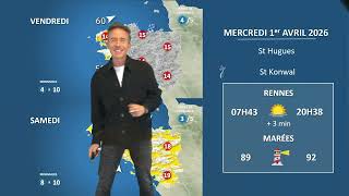 Illustration de l'actualité La météo de votre mercredi 1er avril 2026