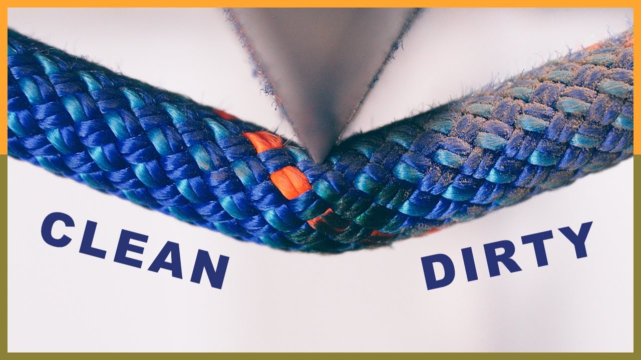 Surprising Effect of Dirt on Climbing Ropes