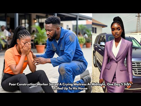 Poor Construction Worker Saved A Crying Waitress, One Day, 5 SUVs Pulled Up To His House