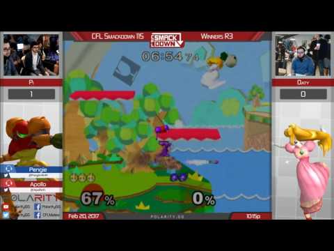 CFL Smackdown 115 Melee - Pi (Samus) vs Oaty (Peach) - Winners R3