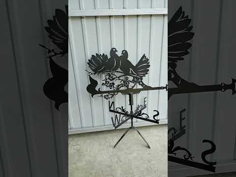Флюгер Голуби, флюгер на крышу с металла 2 мм. - фото 1 - id-p1409180412