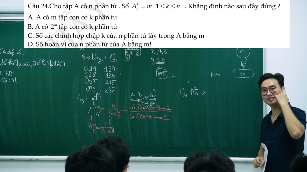HOÁN VỊ - CHỈNH HỢP - TỔ HỢP BUỔI 3
