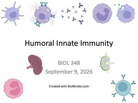 Immunology Fall 2026: Lecture 4 Humoral Innate Immunity