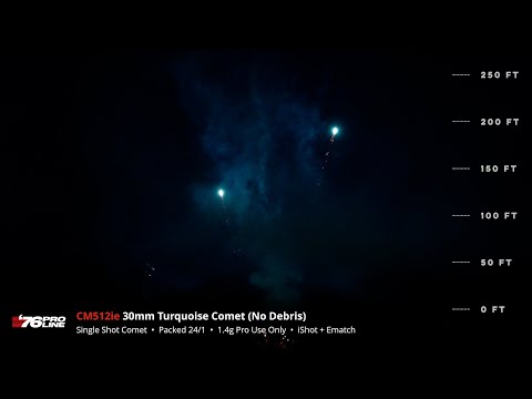 CM512ie 30mm Turquoise Comet No Debris iShot+Ematch - '76 Pro Line 2025