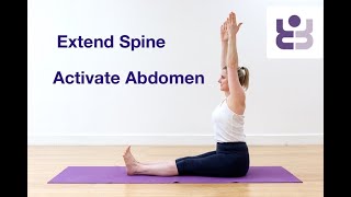 Extend the Spine to Activate the Abdomen