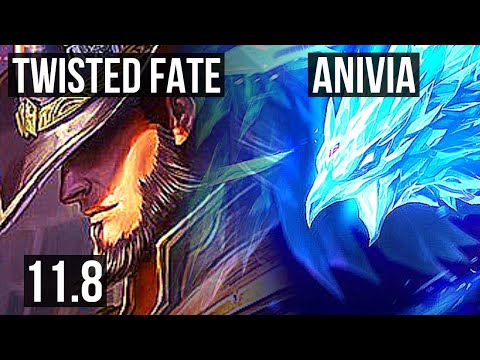 TWISTED FATE vs ANIVIA (MID) | 6/1/12, 1.7M mastery, 300+ games | KR Diamond | v11.8