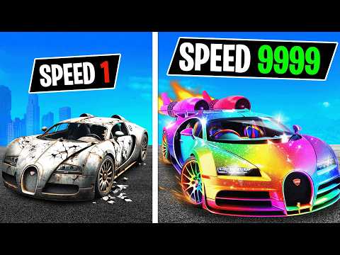 Upgrading Slowest to FASTEST Bugatti in GTA!