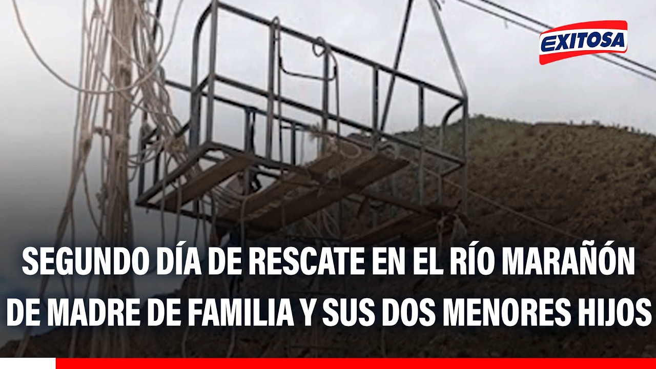 🔴🔵 Segundo día de rescate en el río Marañón de madre de familia y sus dos menores hijos