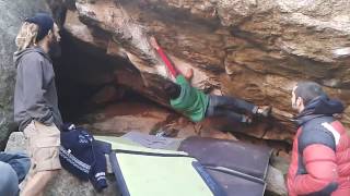 Video thumbnail of El Belén, 7c+. La Pedriza