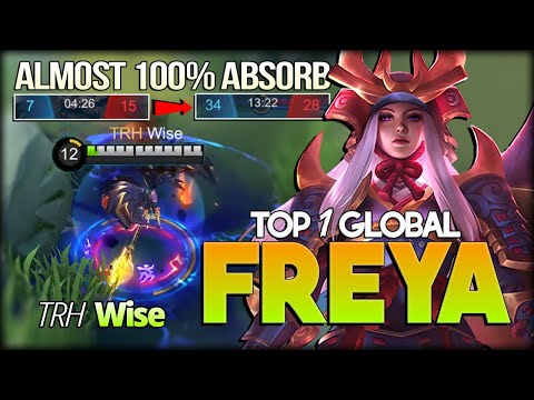 Mid Lane Brutal Damage. Almost 100% Absorb! Wise Top 1 Global Freya - Mobile Legends: Bang Bang