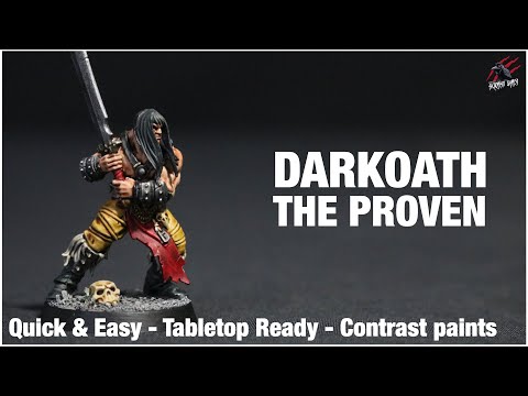 HOW TO PAINT WARCRY PROVEN - Red Harvest Darkoath Savagers - Quick Easy Tabletop Ready Techniques!