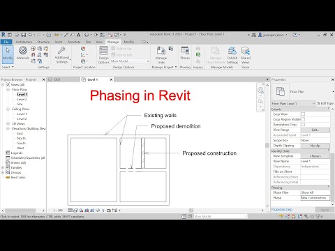 Understand Phasing and phase filter in Revit