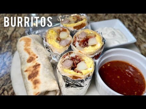Estos Burritos SE VENDEN COMO PAN CALIENTE / BURRITOS PARA DESAYUNO O ALMUERZO / COMIDA MEXICANA 