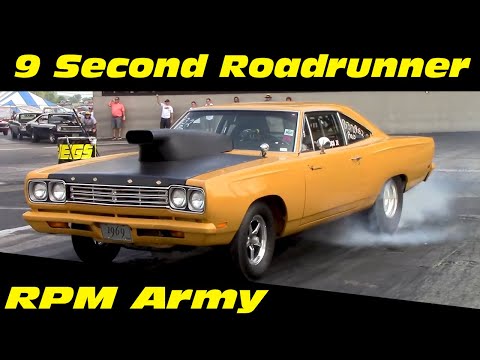 9 Second 1969 Plymouth Roadrunner Drag Racing