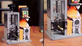 Miniatură video Masina electrica de dezizolat cabluri  180W, diametru 1.5 - 25 mm, viteza 18 m/min, pentru reciclare cupru